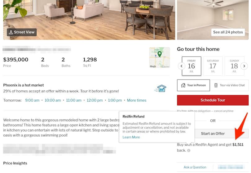 Redfin rebates for buyers