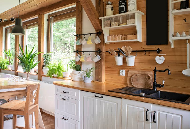 an Airbnb property featuring a well-stocked kitchen