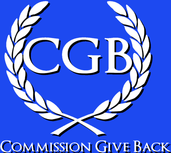 Commission Give Back logo