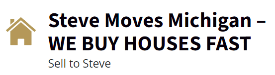 We Buy Houses - Steve Moves Michigan Logo