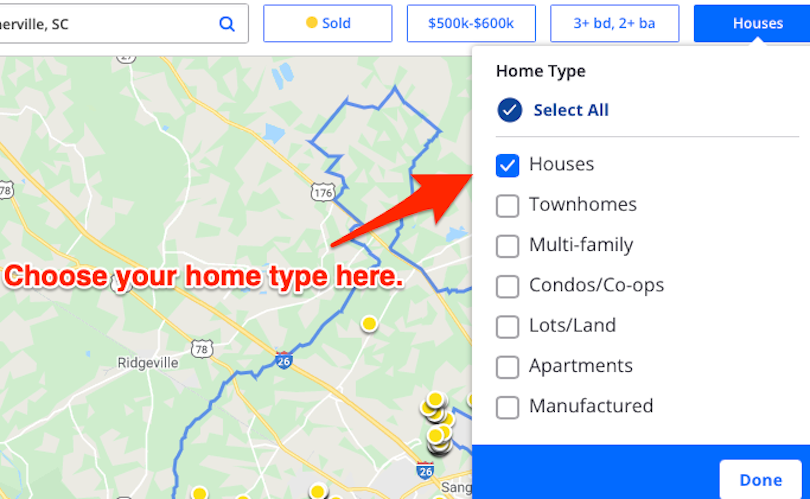Zillow home type