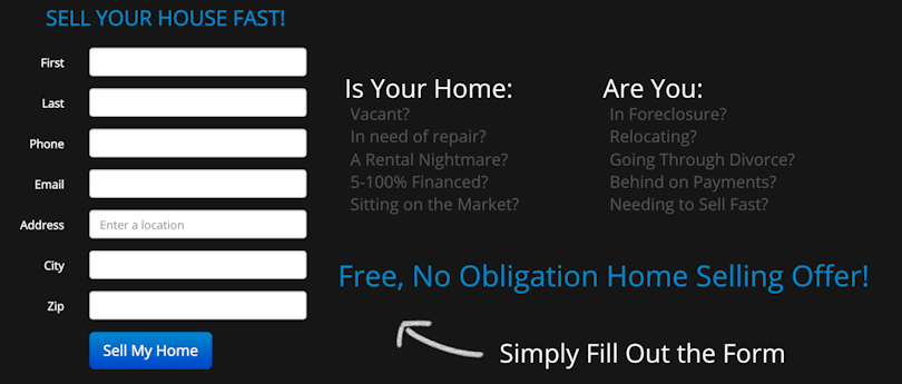 Screenshot from Expert Home Offers home page