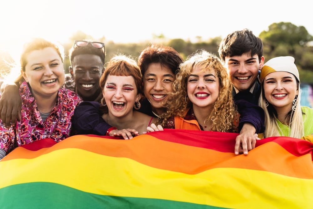 most lgbtq friendly cities, lgbt friendly cities - Diverse,Young,Friends,Celebrating,Gay,Pride,Festival,-,Lgbtq,Community