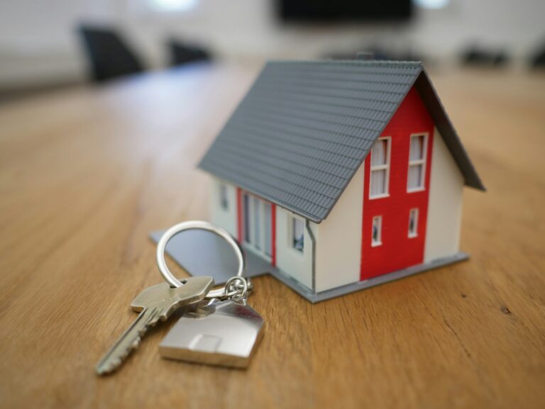 Small model house with key